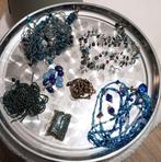 DB65 Kralenset vintage blauw, Verzenden, Gebruikt, Kraal