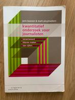 Joris Boonen - Kwantitatief onderzoek voor journalisten, Boeken, Ophalen of Verzenden, Zo goed als nieuw, Joris Boonen; Mark Pluymaekers