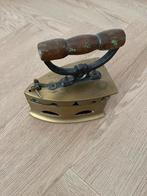 Koperen antieke strijkijzer, Ophalen of Verzenden