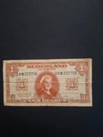 1 gulden muntbiljet Wilhelmina uit 1945 in ZFr-, Postzegels en Munten, Bankbiljetten | Nederland, Ophalen of Verzenden, 1 gulden