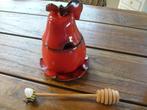Goebel jampot honingpot strooppot rood in peervorm 16cm, Ophalen of Verzenden
