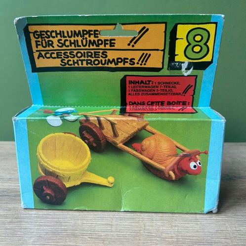 40100 ZELDZAAM smurf slak kar schlumpf schleich peyo, Verzamelen, Poppenhuizen en Toebehoren, Zo goed als nieuw, Ophalen of Verzenden