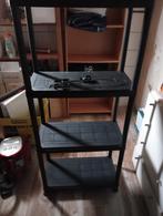 Zwarte kunststof stellingkast 45x60x30, Ophalen, Gebruikt