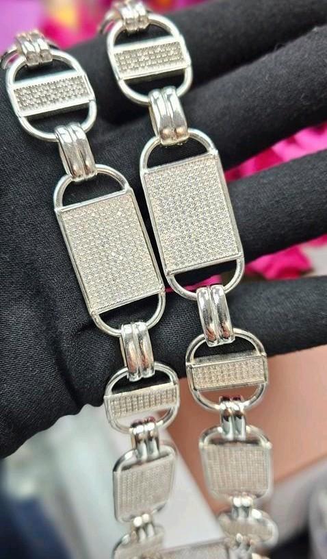 Afgeprijsd Magnum zilver 925 ketting gerhodineerd, Sieraden, Tassen en Uiterlijk, Kettingen, Nieuw, Zilver, Zilver, Ophalen of Verzenden