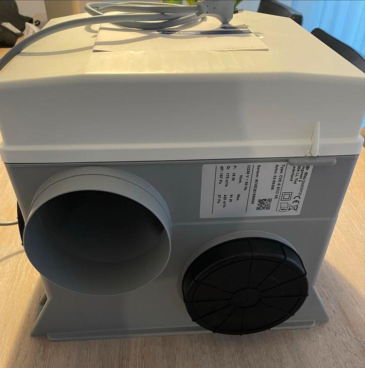 Itho Daalderop Ventilatiebox met Afstandsbediening, Doe-het-zelf en Verbouw, Ventilatie en Afzuiging, Nieuw, Ventilator, Ophalen of Verzenden