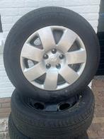 215/60 r16  Mitshubishi velgen 2x zgan all season 2x zomer, Auto diversen, Wieldoppen, Ophalen of Verzenden, Gebruikt