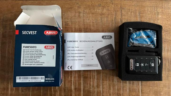 ABUS Secvest FUBE50013 Draadloze Afstandsbediening, Doe-het-zelf en Verbouw, Alarmsystemen, Nieuw, Detector, Sensor of Melder