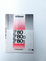 Nikon F80 F80D F80S manual IGST, Ophalen of Verzenden, Gelezen, Nikon, Folder