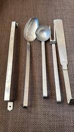 Gero zilmeta trosje pollepel set  vintage lepelrek murbeugel, Ophalen of Verzenden