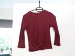 Bordeaux rode top, maat S, Ophalen of Verzenden, Zo goed als nieuw, Lange mouw, Maat 36 (S)