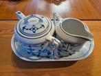 Jäger Blauw Servies - Theepot en Melkkan, Overige typen, Ophalen of Verzenden, Zo goed als nieuw, Overige stijlen