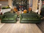 NIEUW & TWEEDEHANDSE CHESTERFIELD 1000m2 FAUTEUIL BANK STOEL, Fauteuil Chesterfield zetel vintage, Hout, 75 tot 100 cm, Zo goed als nieuw