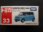 Tomica Tomy 33 Daihatsu Move Conte lichtblauw 1/56, Nieuw, 3 inch, Ophalen of Verzenden, Auto