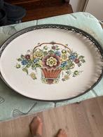 Delfts aardewerk dienblad polycolour, Antiek en Kunst, Ophalen of Verzenden