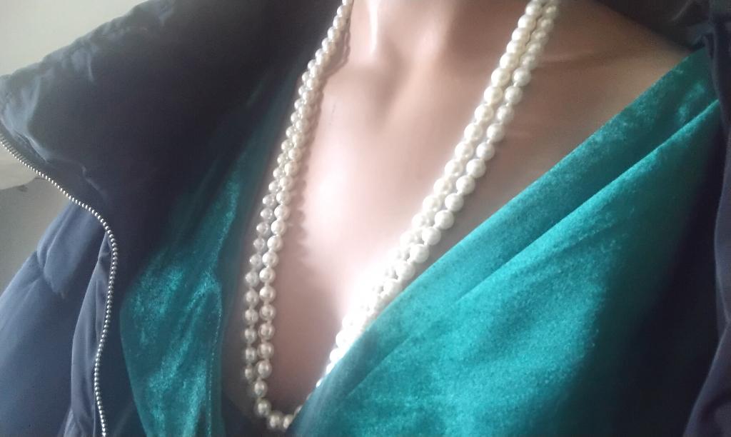 ketting witte Parels Parelketting, Sieraden, Tassen en Uiterlijk, Kettingen, Ophalen, Nieuw, Wit, Overige materialen