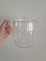 Dubbelwandige glazen theepot, Ophalen, Glas of Glazen, Overige stijlen, Glas
