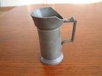 Oud tin tinnen maatkannetje maat kan 1 deciliter, Antiek en Kunst, Ophalen of Verzenden
