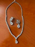 Bruids Sieraden Set: Ketting & Oorbellen, Met kristal, Overige materialen, Nieuw, Ophalen of Verzenden