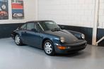Porsche 964 Carrera 4 coupe 1990 'Marine blauw', Auto's, Porsche, Open dak, Blauw, Leder, Bedrijf