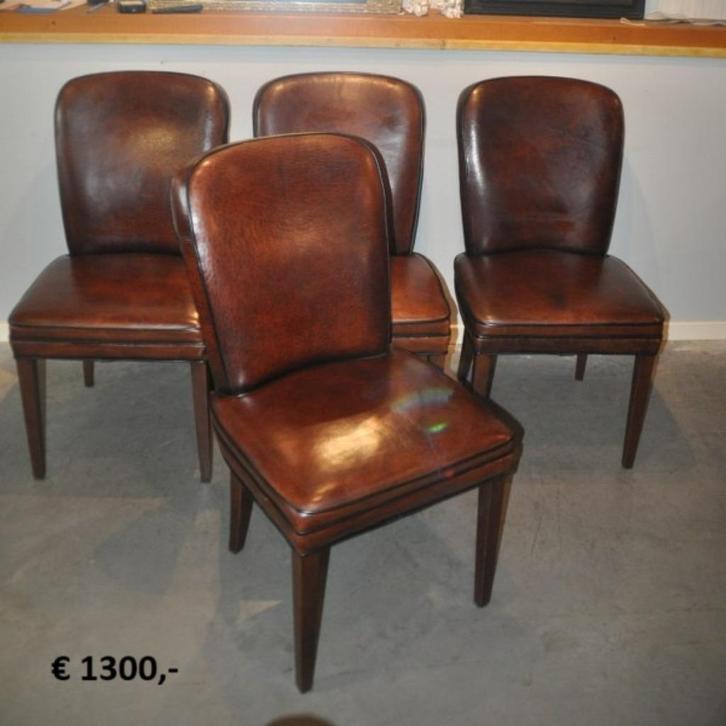 Uw kantoor inrichten met schapenleren fauteuils en stoelen, Huis en Inrichting, Fauteuils, Zo goed als nieuw, Leer, 50 tot 75 cm