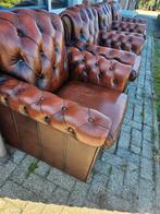chesterfield origineel eetkamerstoelen 4 stuks, Huis en Inrichting, Fauteuils, Ophalen of Verzenden, Gebruikt, Minder dan 75 cm