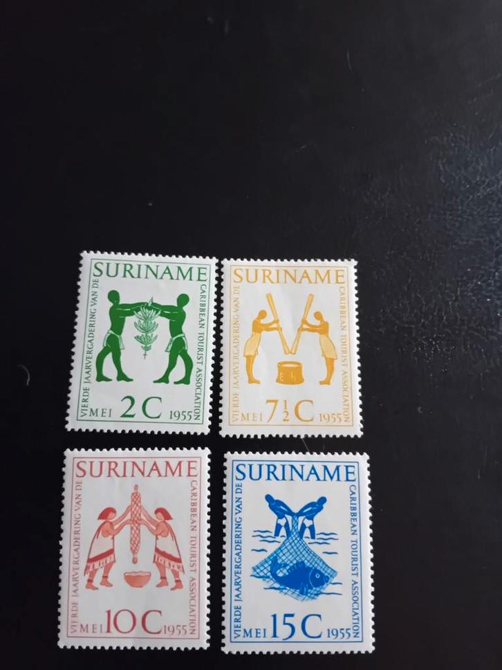 Suriname Postzegels 1955 - Toeristen Associatie, Postzegels en Munten, Postzegels | Amerika, Ophalen of Verzenden