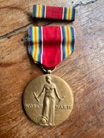 WO2 Amerikaanse WW2 Victory Medal met baton medaille, Amerika, Landmacht, Lintje, Medaille of Wings, Verzenden