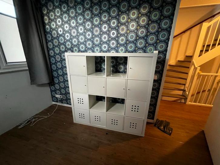 IKEA Kallax Kast 150x150cm, Huis en Inrichting, Kasten | Boekenkasten, Zo goed als nieuw, 150 tot 200 cm, 25 tot 50 cm, Met plank(en)