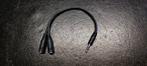 Audio kabel 3.5mm jack splitter  2 Male / 1 Female / 21 cm, Ophalen of Verzenden, Nieuw, Minder dan 2 meter, Overige kabels