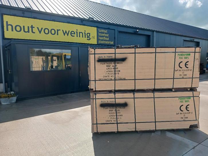 BETONPLEX ( anti-slip) 12 / 15 / 18mm V.a. € 48,--, Doe-het-zelf en Verbouw, Platen en Panelen, Nieuw, Betonplex, Ophalen