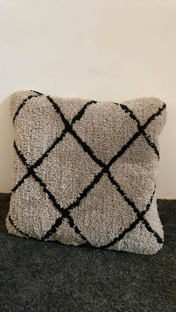 Gaaf kussen beige-bruin 45x45 beschikbaar voor biedingen