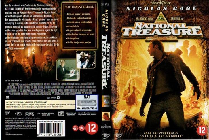 DVD Film: National Treasure, Cd's en Dvd's, Dvd's | Avontuur, Zo goed als nieuw, Vanaf 12 jaar, Ophalen of Verzenden