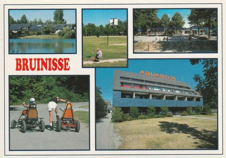 BRUINISSE Skelters Sportveld Aquadelta, Verzamelen, Ansichtkaarten | Nederland, Gelopen, Zeeland, 1980 tot heden, Verzenden