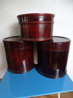 3 Houten hoedendozen, Antiek en Kunst, Curiosa en Brocante, Ophalen