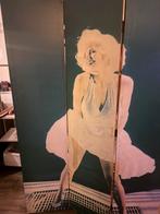 Zeldzaam kamerscherm Art Deco Marilyn Monroe tweezijdig, Huis en Inrichting, Woonaccessoires | Kamerschermen, Ophalen of Verzenden