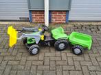 Te koop aangeboden: Traptractor met frontlader en aanhanger, Kinderen en Baby's, Speelgoed | Buiten | Voertuigen en Loopfietsen