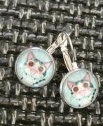 Oorbellen kat, Sieraden, Tassen en Uiterlijk, Oorbellen, Verzenden, Nieuw, Zilver, Hangers