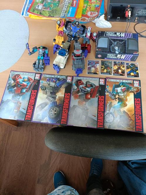 Transformers combiner wars menasor met upgrade set, Verzamelen, Transformers, Gebruikt, Overige generaties, Decepticons, Ophalen of Verzenden