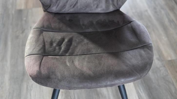 Diverse stoelen te koop – industrieel/modern design, Huis en Inrichting, Stoelen, Gebruikt, Vier, Metaal, Stof, Grijs, Ophalen