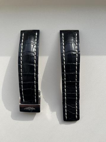 Breitling Kroko Armband + Vouwsluiting | Origineel | €599,-! beschikbaar voor biedingen