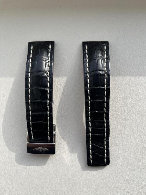Breitling Kroko Armband + Vouwsluiting | Origineel | €599,-!, Sieraden, Tassen en Uiterlijk, Overige Accessoires, Nieuw, Ophalen of Verzenden