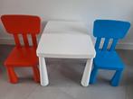 Ikea mammut 2x stoel en 1x tafel kinderset, Ophalen of Verzenden, Zo goed als nieuw, Stoel(en)