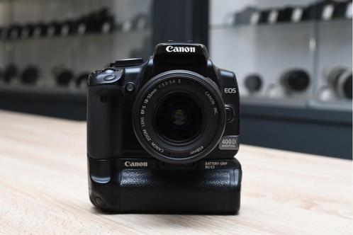 Canon EOS 400D + Canon EF-S 18-55MM + BGE3 (Zwolle), Audio, Tv en Foto, Fotocamera's Digitaal, Gebruikt, Spiegelreflex, Canon
