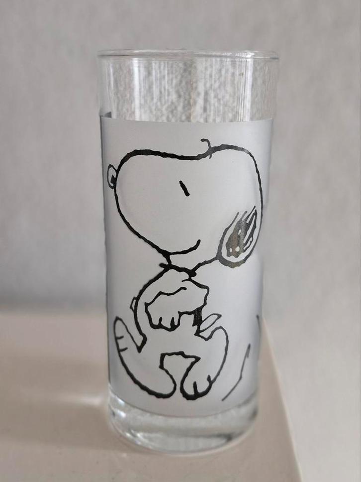 Glas Snoopy, Verzamelen, Glas en Borrelglaasjes, Zo goed als nieuw, Bierglas, Ophalen of Verzenden
