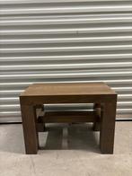 Massief Eiken bijzettafel, Huis en Inrichting, Tafels | Bijzettafels, Minder dan 55 cm, Vierkant, Zo goed als nieuw, Ophalen