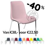 Kuipstoelen Helene roze pink kantinestoelen stapelstoelen, Everardo, Marconiweg 10 Zeewolde, Nieuw, Info@everardo.nl