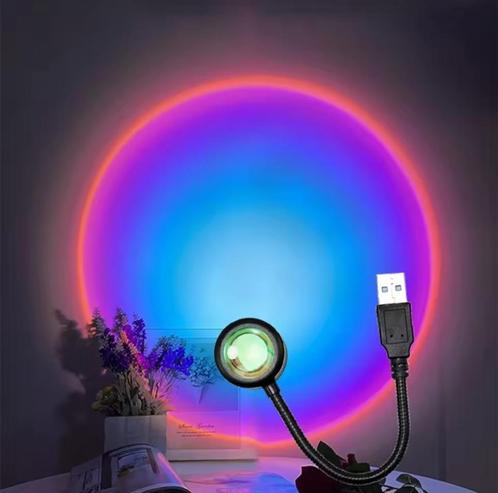 USB-powerd LED Rainbow lamp, Huis en Inrichting, Lampen | Wandlampen, Nieuw, Metaal, Ophalen