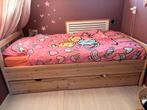 Degelijk houten bed met lades GRATIS!!, 85 tot 100 cm, Ophalen of Verzenden, Zo goed als nieuw, Matras