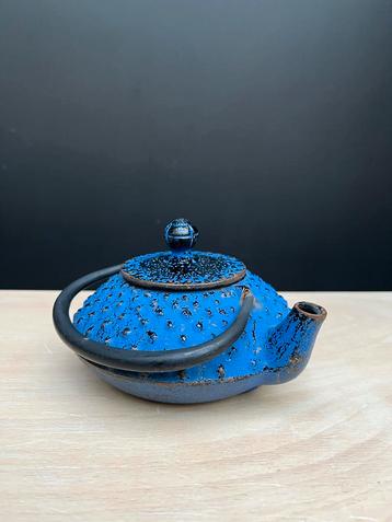 Blauwe Gietijzeren Theepot - Vintage Nanbu Tekki beschikbaar voor biedingen