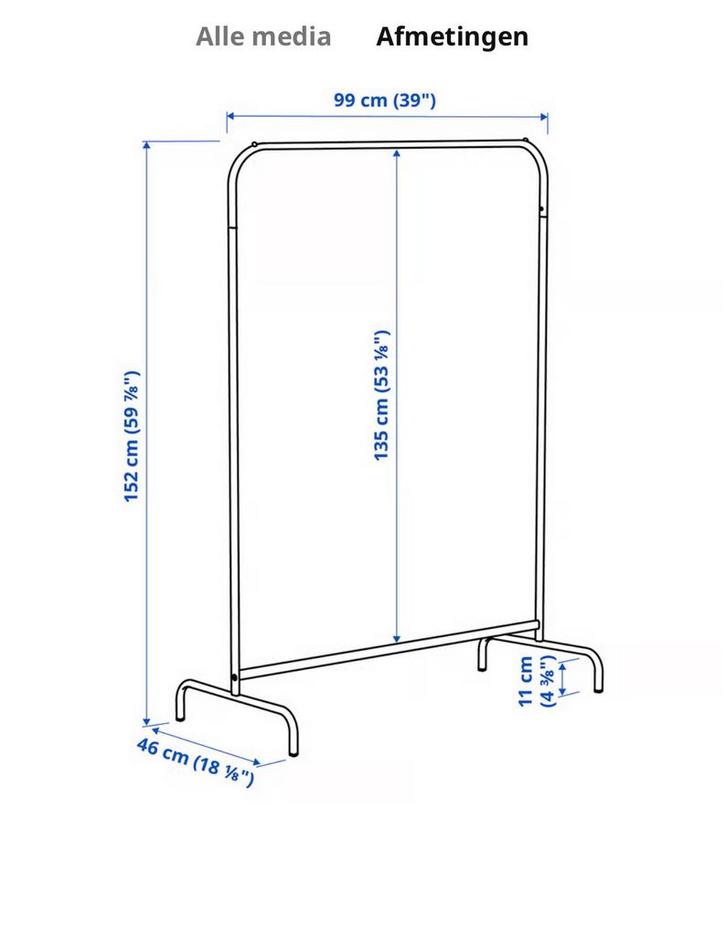 IKEA Kledingrekken, 5 stuks - Handig en Stijlvol!, Kleding | Dames, Kledingrekken, Zo goed als nieuw, Ophalen